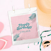 パーム春プールパーティーピンクアダルト誕生日 フェイバーバッグ