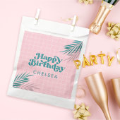 パーム春プールパーティーピンクアダルト誕生日 フェイバーバッグ