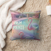 「パーム春プール – Palm Tree Vibes」 クッション (ブランケット)
