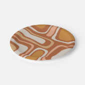 パーム春ミッドセンチュリーモダンボホ抽象芸術 ペーパープレート (アングル)