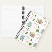 パーム春ミドセンチュリーピンクハウスフラミンゴサボテン プランナー手帳 (ディスプレー)