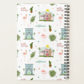 パーム春ミドセンチュリーピンクハウスフラミンゴサボテン プランナー手帳 (裏面)