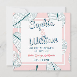 パーム春モダンス結婚パラダイス セーブザデート