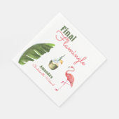 パーム春ラストフラミングルバチェロレッテ スタンダードランチョンナプキン (角)