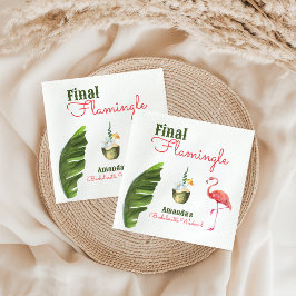 パーム春ラストフラミングルバチェロレッテ スタンダードランチョンナプキン