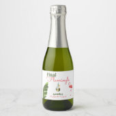 パーム春ラストフラミングルバチェロレッテ スパークリングワインラベル (正面)