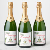 パーム春ラストフラミングルバチェロレッテ スパークリングワインラベル (ボトル)