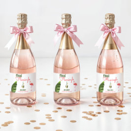 パーム春ラストフラミングルバチェロレッテ スパークリングワインラベル