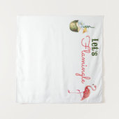 パーム春ラストフラミングルバチェロレッテ タペストリー (正面(横))