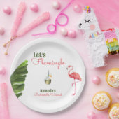 パーム春ラストフラミングルバチェロレッテ ペーパープレート (パーティー)