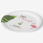 パーム春ラストフラミングルバチェロレッテ ペーパープレート (アングル)