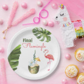 パーム春ラストフラミングルバチェロレッテ ペーパープレート (パーティー)