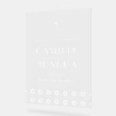 パーム春レトロ結婚のアクリル系ウェルカムサイン アクリルサイン (傾斜)