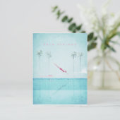 パーム春ヴィンテージ旅行ポスター – アートポストカード ポストカード (スタンド正面)