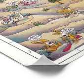 パーム春地図ポスター ポスター (角)