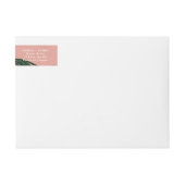 パーム春差出人住所ラベル ラップアラウンドラベル (正面)