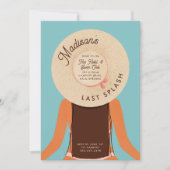 パーム春 – ブルネットバチェロレッテプールパーティー 招待状 (正面)