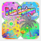 パーム春Quadroシーズンステッカー スクエアシール (正面)