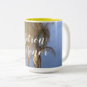 パーム樹のマグ結婚のマトロン ツートーンマグカップ (正面右)