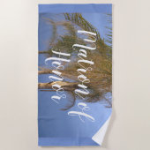 パーム樹のマトロンビーチタオル ビーチタオル (正面)