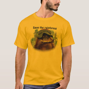 パーム油の雨林のオランウータンの保存 Tシャツ