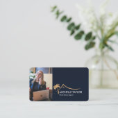 パーム海岸不動産実在不動産不動産仲介業者写真QR 名刺 (スタンド正面)