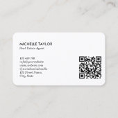 パーム海岸不動産実在不動産不動産仲介業者写真QR 名刺 (裏面)