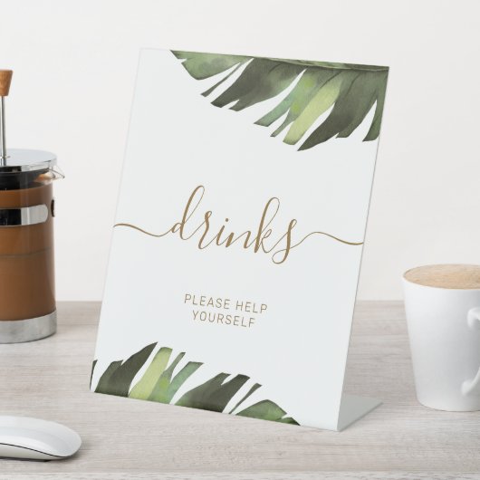 パーム熱帯フローラシャワードリンクの看板 台座サイン (インサイチュ)