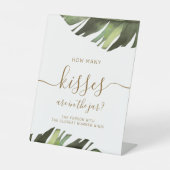 パーム熱帯瓶の看板にキスが何個入っているか 台座サイン (正面)