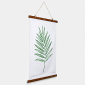 パーム独身のリーフイラストレーション 吊り下げ型タペストリー (傾斜あり)