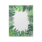 パーム環境にやさし葉、熱帯の緑のジャングル ノートパッド (回転)