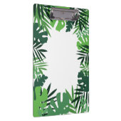 パーム環境にやさし葉、熱帯ジャングルモノグラム クリップボード (右)