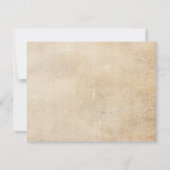 パーム素朴ツリービーチ結婚式rsvp 出欠カード (裏面)