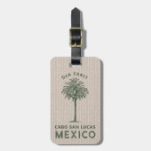パーム素朴ツリー ラゲッジタグ (正面縦)