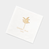 パーム結婚ツリー 箔ナプキン (左)