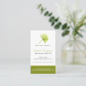 パーム美しい衛生会社の写真カスタム 名刺 (スタンド正面)