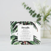 パーム色彩の鮮やかツリービーチ結婚式披露宴詳細 エンクロージャーカード (スタンド正面)