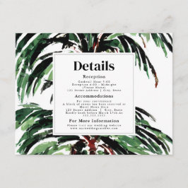 パーム色彩の鮮やかツリービーチ結婚式披露宴詳細 エンクロージャーカード