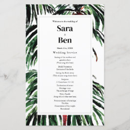 パーム色彩の鮮やかツリーモダンビーチ結婚式