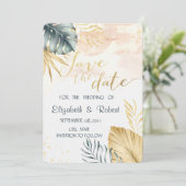 パーム葉の水の色日付を保存 セーブザデート (スタンド正面)