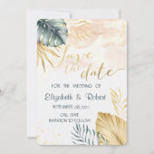 パーム葉の水の色日付を保存 セーブザデート (正面)