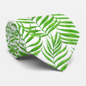 パーム葉の水色 ネクタイ (ロール)