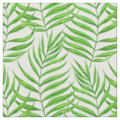 パーム葉の水色 ファブリック (クローズアップ)