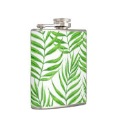 パーム葉の水色 フラスク (右)