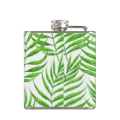 パーム葉の水色 フラスク (裏面)