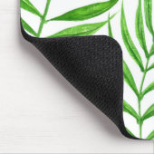 パーム葉の水色 マウスパッド (コーナー)