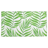 パーム葉の水色 枕カバー (正面右)