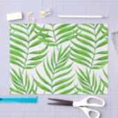 パーム葉の水色 薄葉紙 (クラフト)