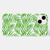 パーム葉の水色 Case-Mate iPhoneケース (裏面 (横))