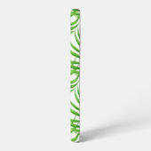 パーム葉の水色 SAMSUNG GALAXYケース (左側面)